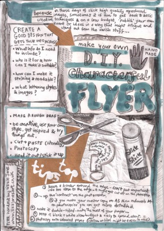 how to make your own DIY characterful flyer 