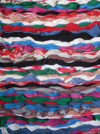 rug with woven t shirts